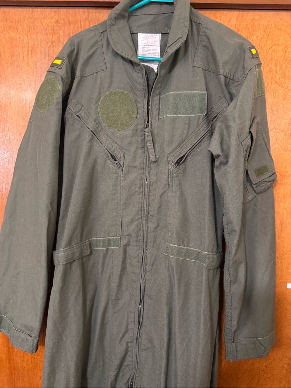 US Military Flyers Coveralls 46 Long Green CWU-27/P Summer Fire Resistant
